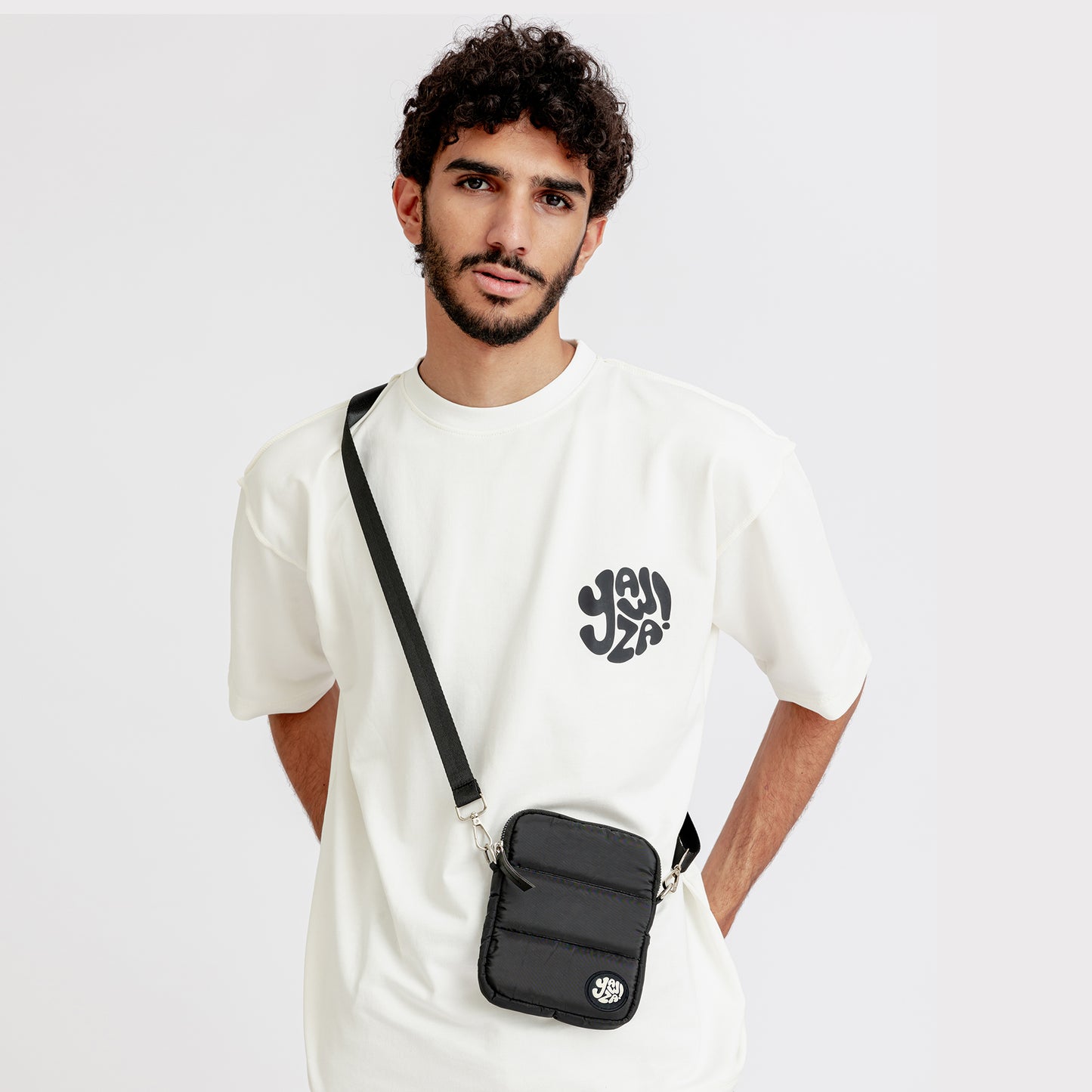Black Nylon Mobile Bag