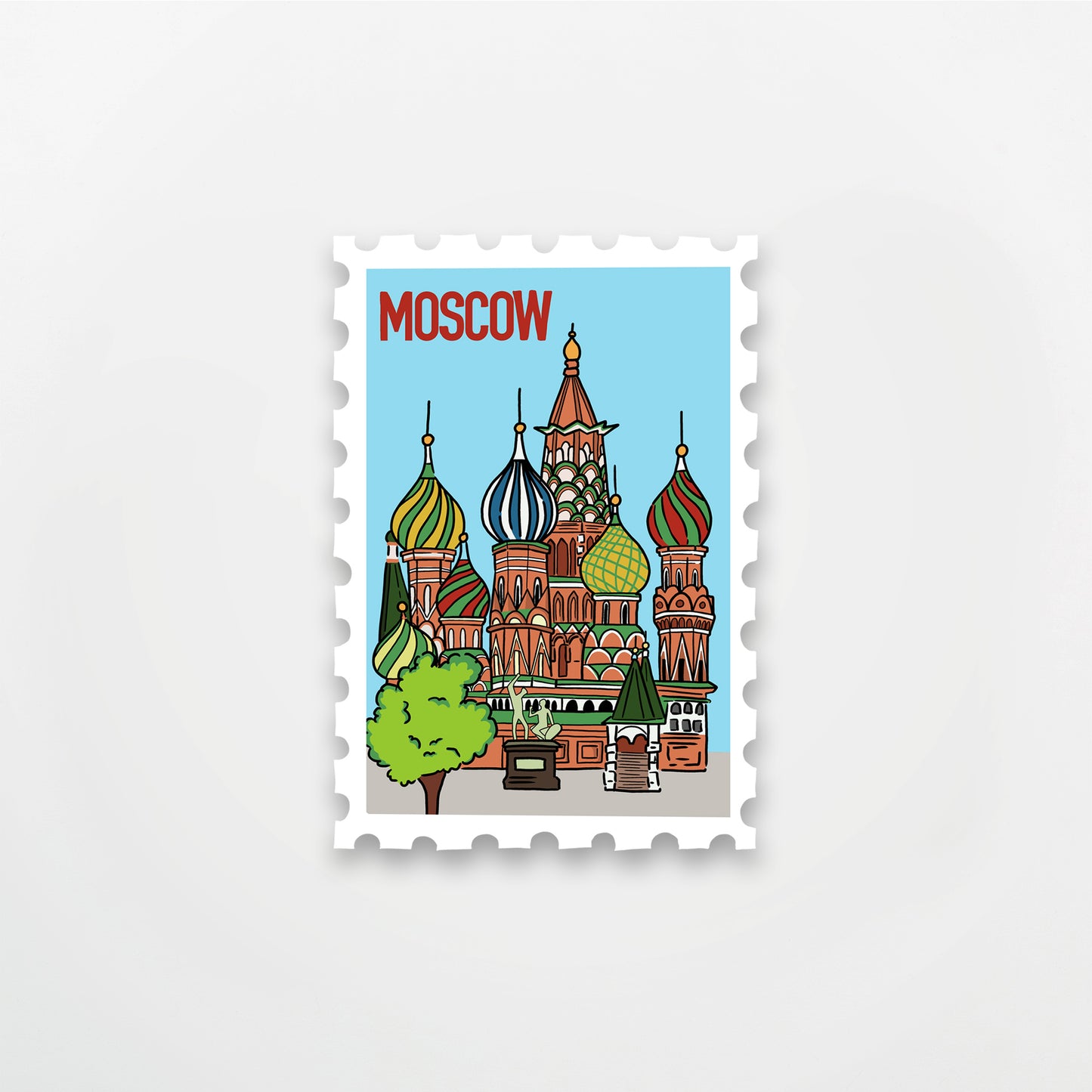 Moscow Stamp Sticker