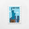 New York Travel Stamp Sticker