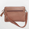 Nude Pink Leather Laptop Bag