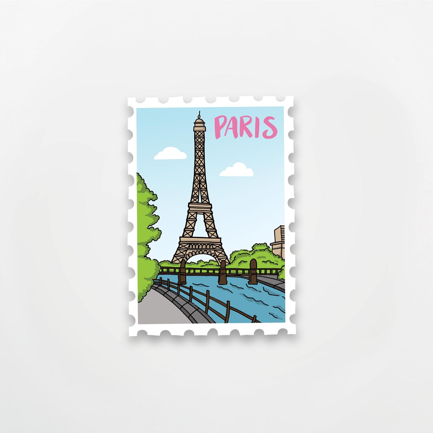 Paris Stamp Sticker