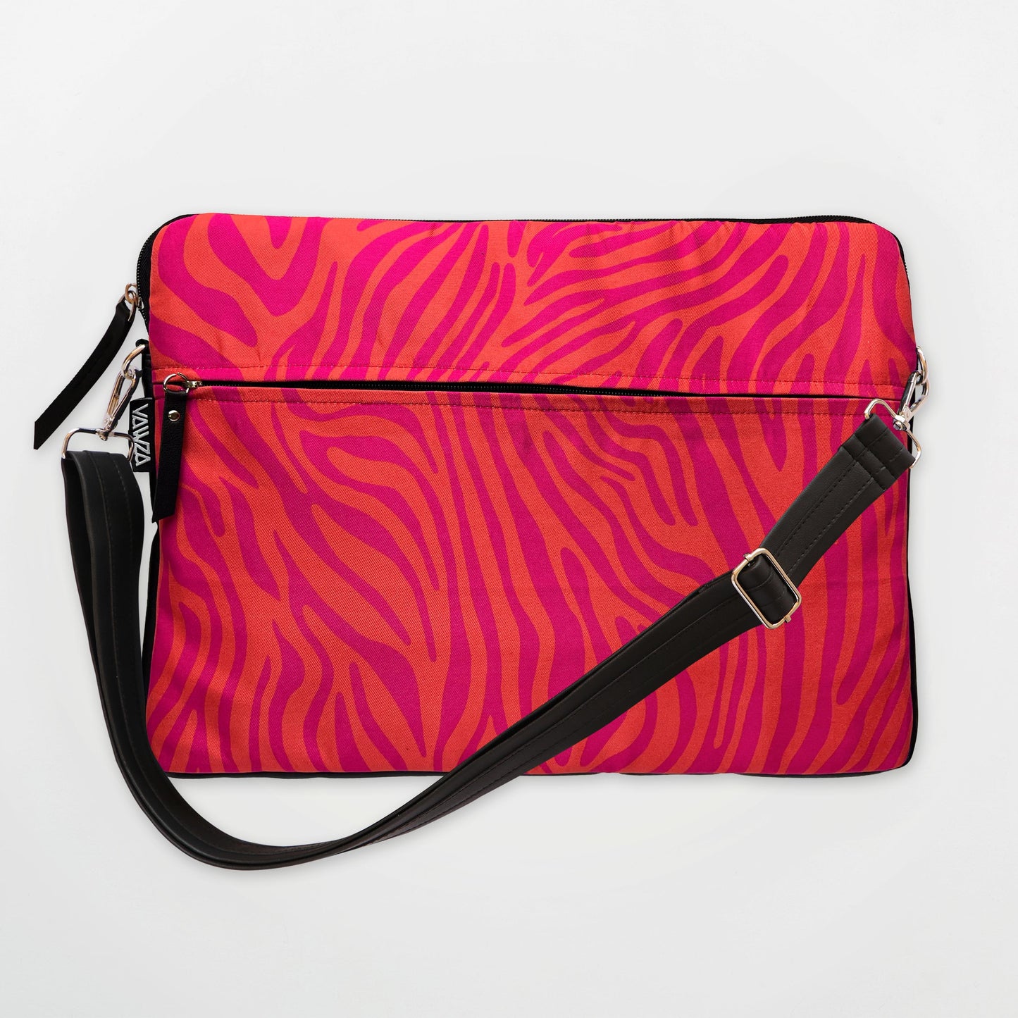 Pink Zebra Laptop Bag